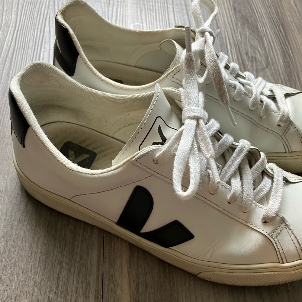 Veja White and Black Women's Sneakers